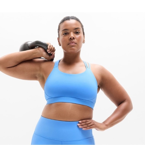 NWT Athleta Train Free Cornflower Bra Size Med ( Best for DD Cups) - Picture 4 of 8